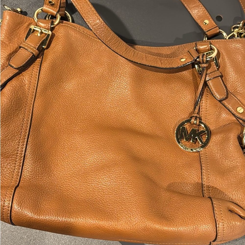 Michael Kors Tan Leather Shoulder/Crossbody Bag